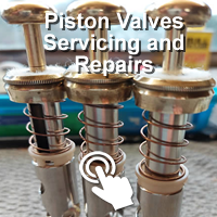 Piston and rotary valve servicing