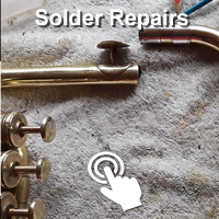 Brass instrument solder repairs